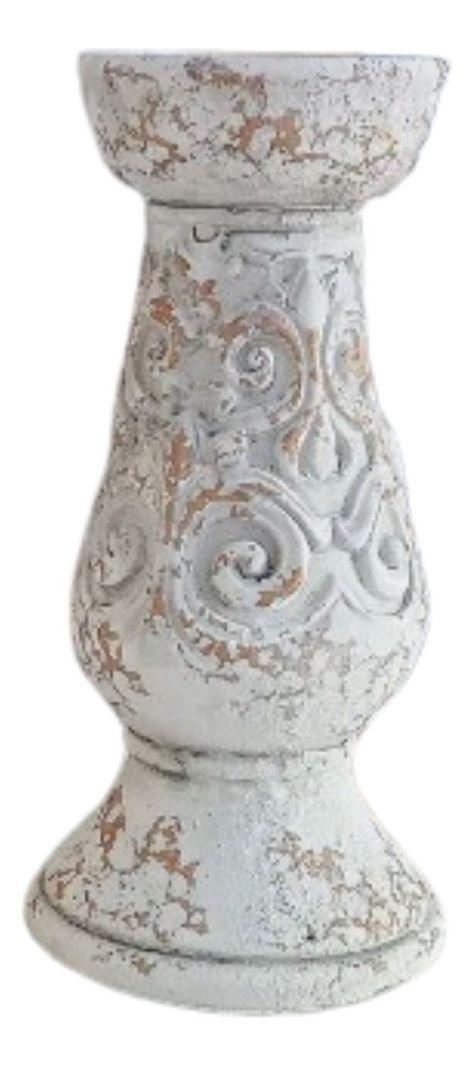 Columna Pedestal Decorativo Ceramica Vintage Hogar Peq Lau-0