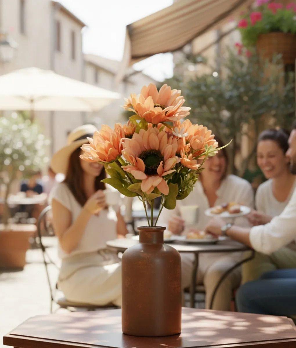 Set 2 Ramo Floral Artificial Silvestre Adorno Decorativo Jhn-4