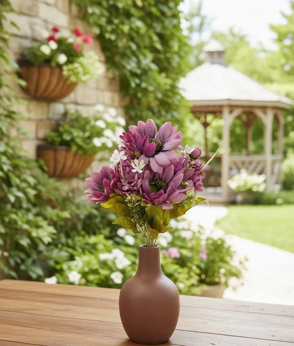 Set 2 Ramo Floral Artificial Silvestre Adorno Decorativo Jhn-9