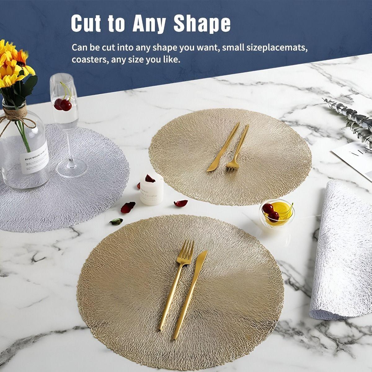 Set de 10 Manteles Individuales Redondos Antideslizantes Jhn-6