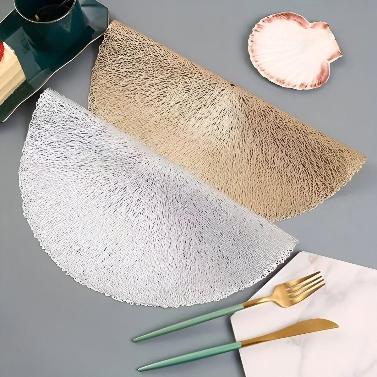 Set de 10 Manteles Individuales Redondos Antideslizantes Jhn-9