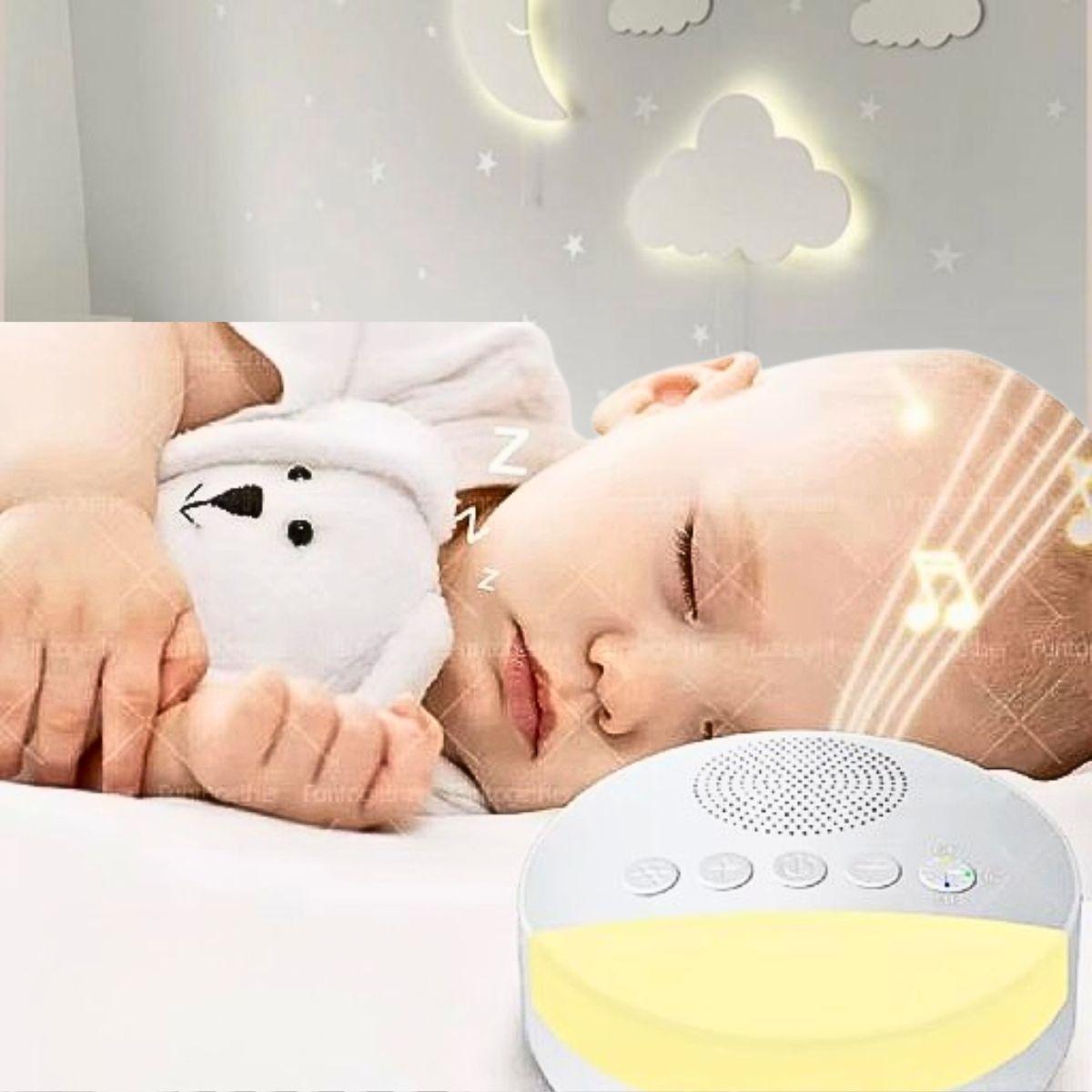 Monitor Ruido Blanco Luz Cálida Recargable USB Bebe Lau-7