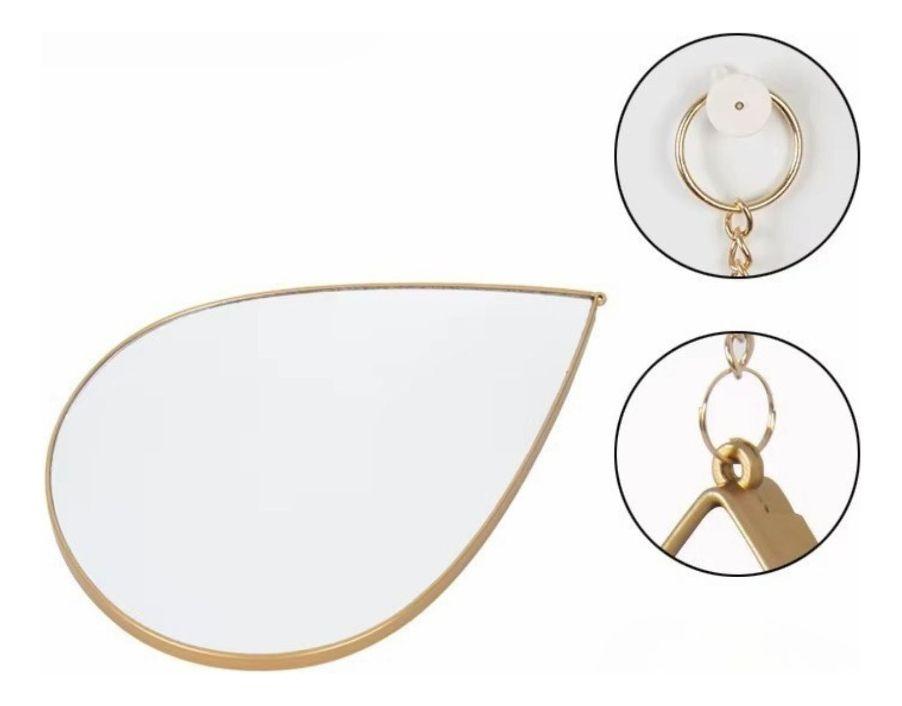 Set 3 Espejo Lágrima Decorativo Pared Gota Hogar Jhn-1