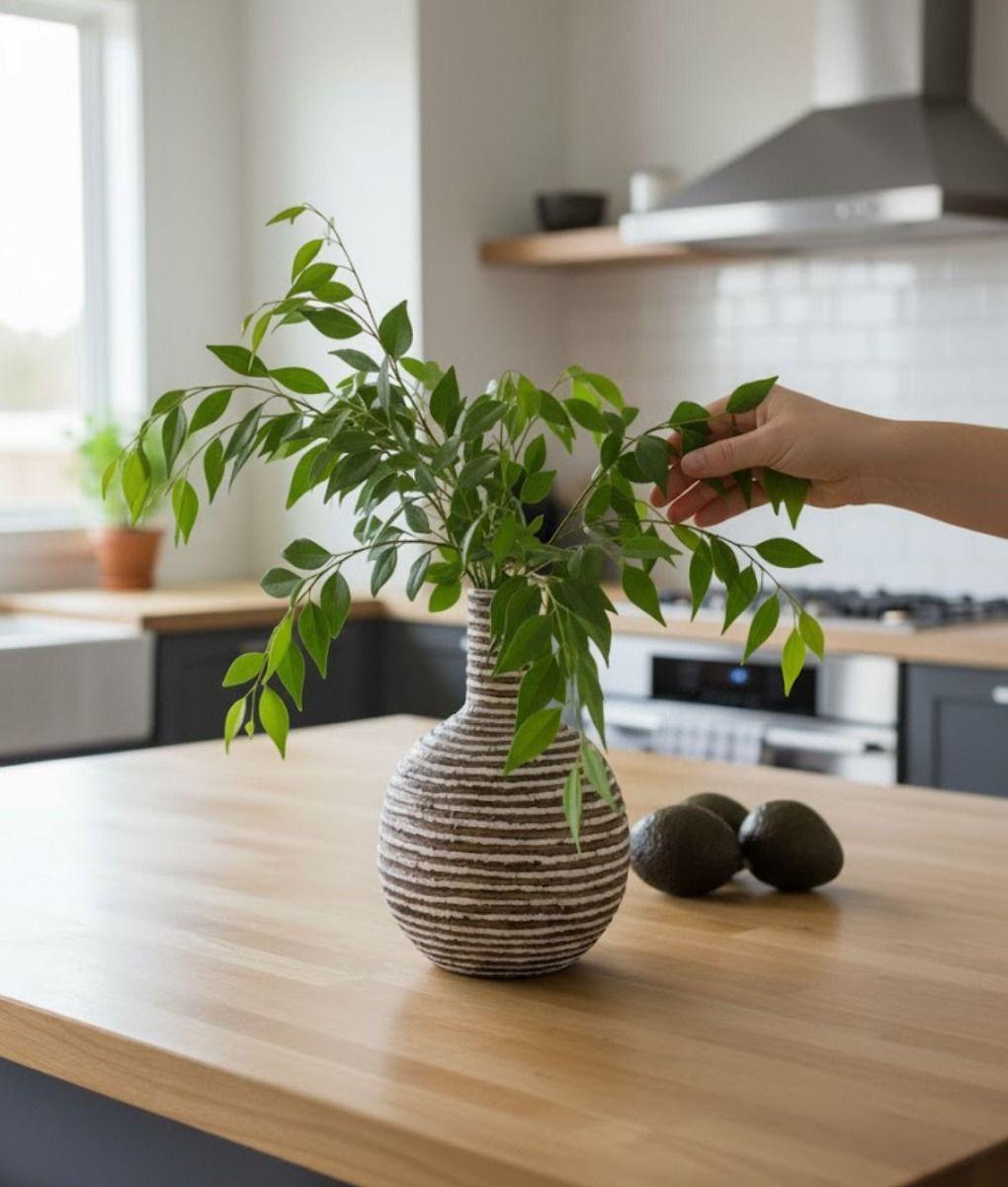 Florero Decorativo Jarrón Moderno Estilo Artesanal Jhn-2