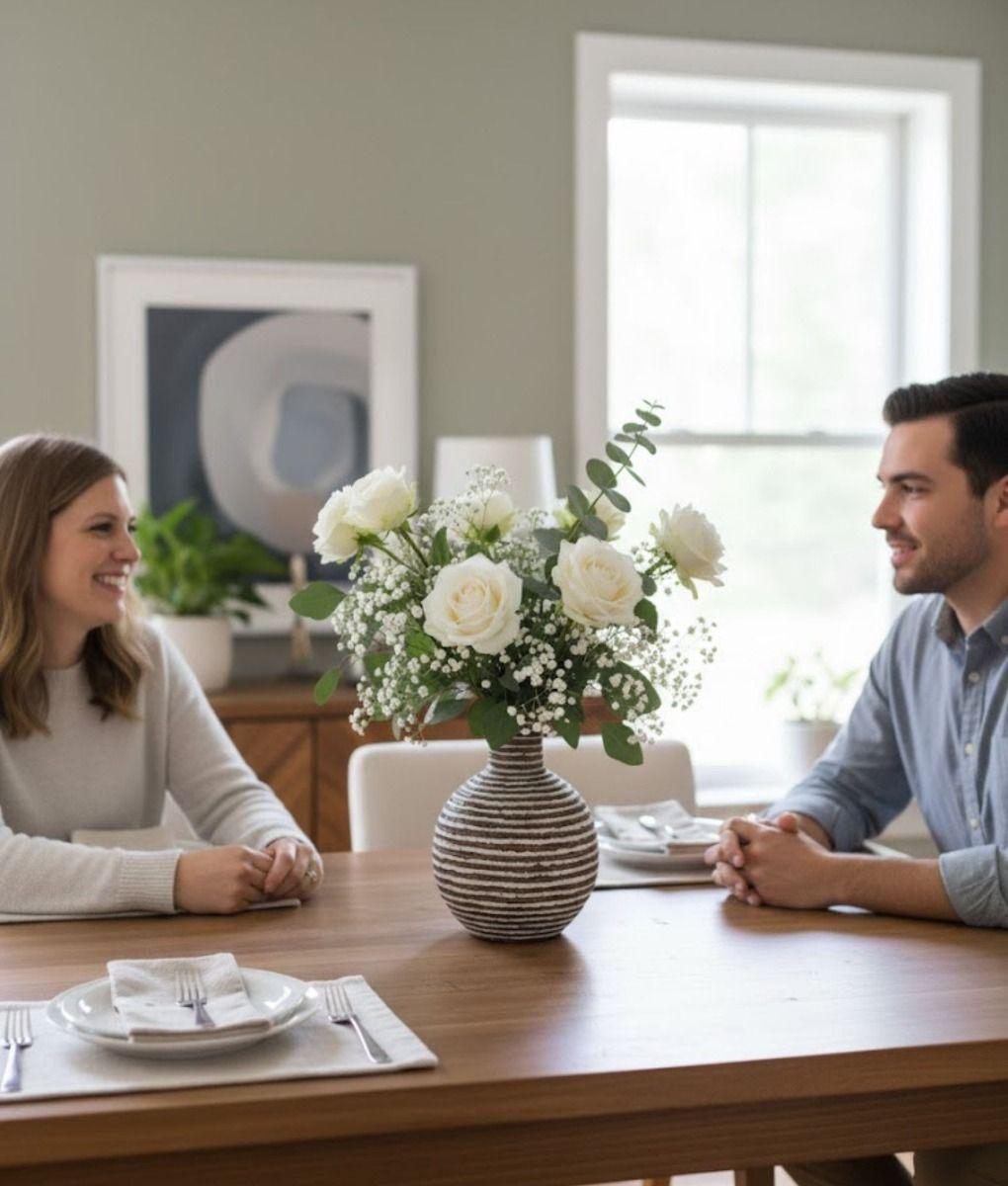 Florero Decorativo Jarrón Moderno Estilo Artesanal Jhn-3