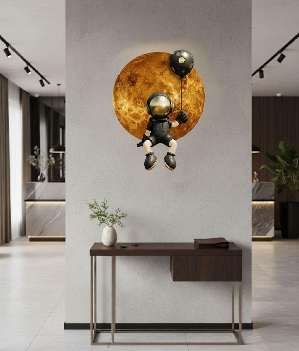Decoración Pared Cuadro LED Decorativo Hogar Astronauta Jhn-6