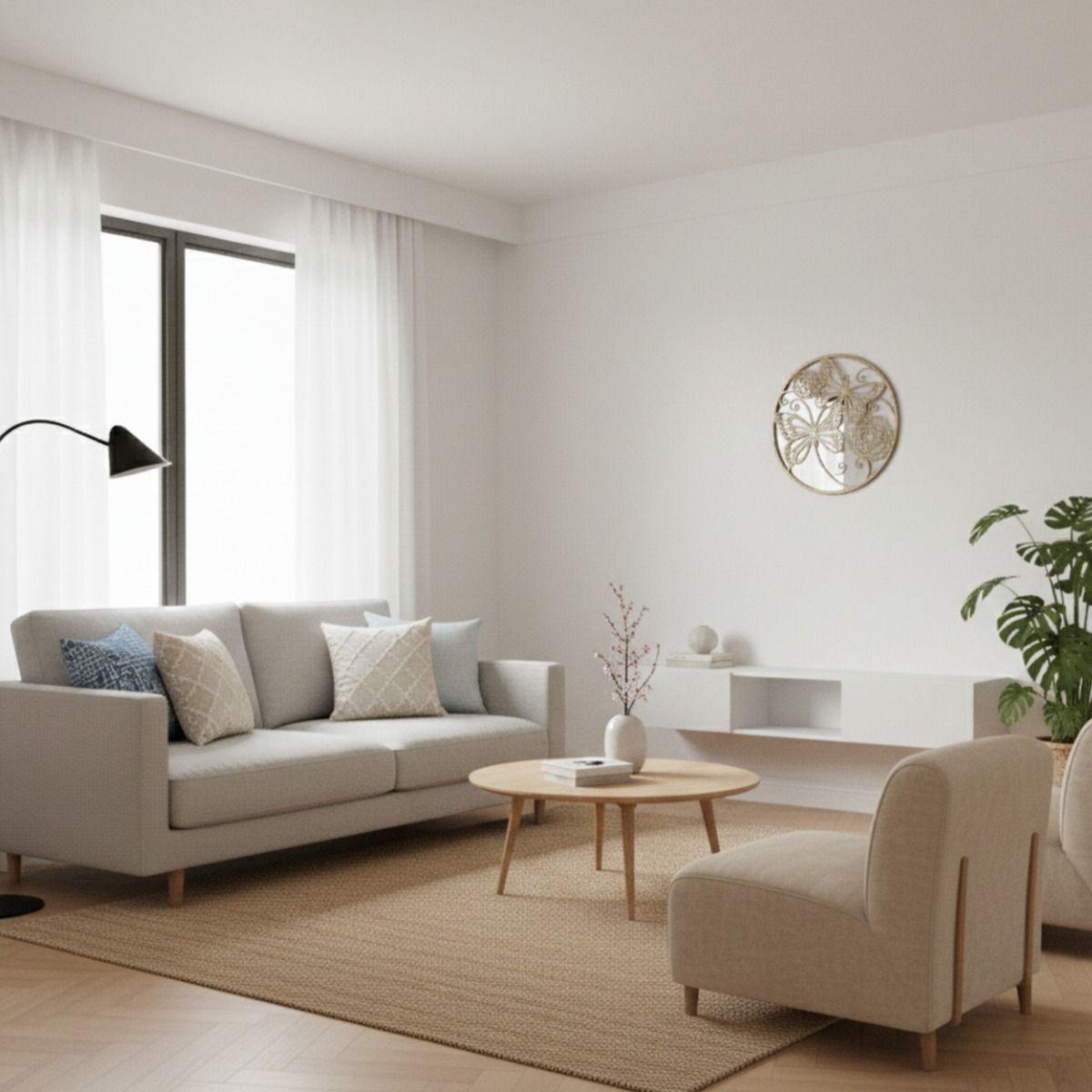 Espejo Pared Decorativo Adorno Mural Diseño Flora Fauna Jhn-9