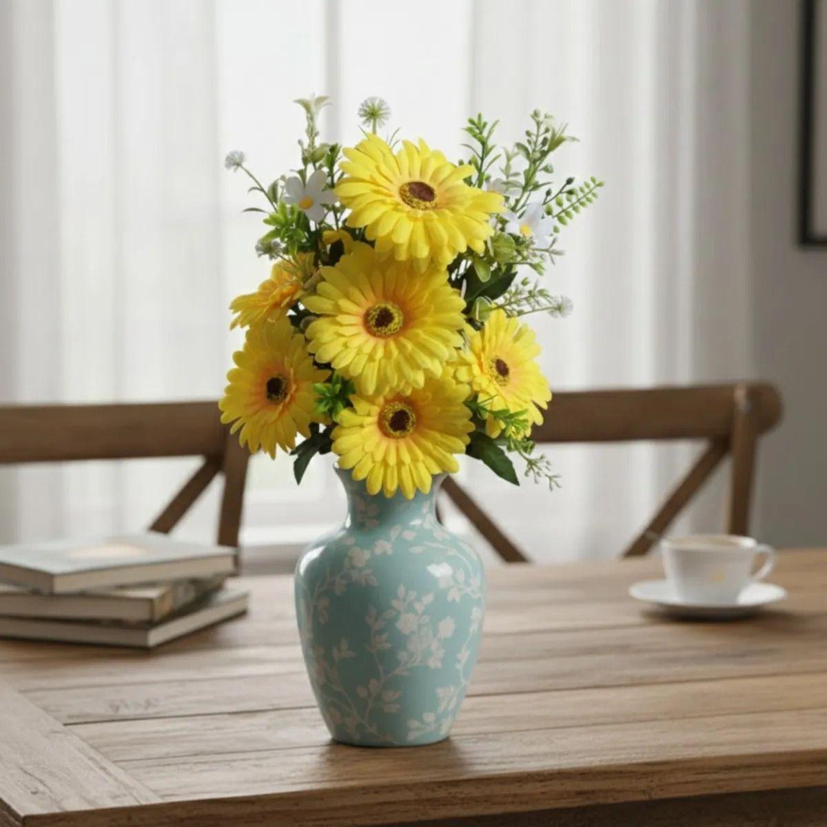 Set 2 Arreglo Artificial Floral Realista Decoración Jhn-6