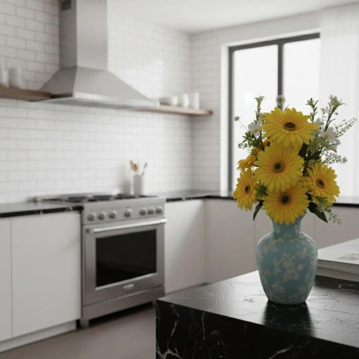 Set 2 Arreglo Artificial Floral Realista Decoración Jhn-7