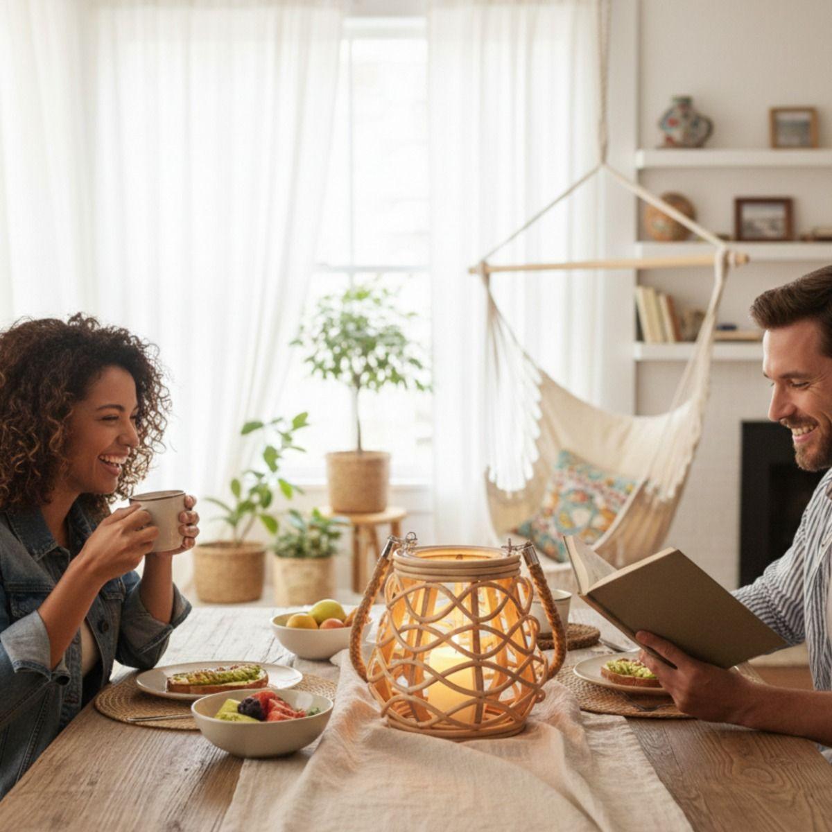 Portavelas Decorativo Estilo Natural Diseño Moderno Jhn-4