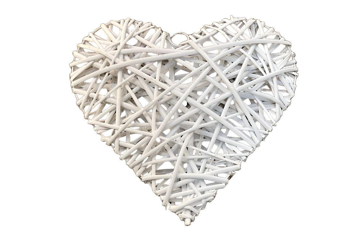Corazon Mimbre Colgante Adorno Moderno Romantico Lau-0