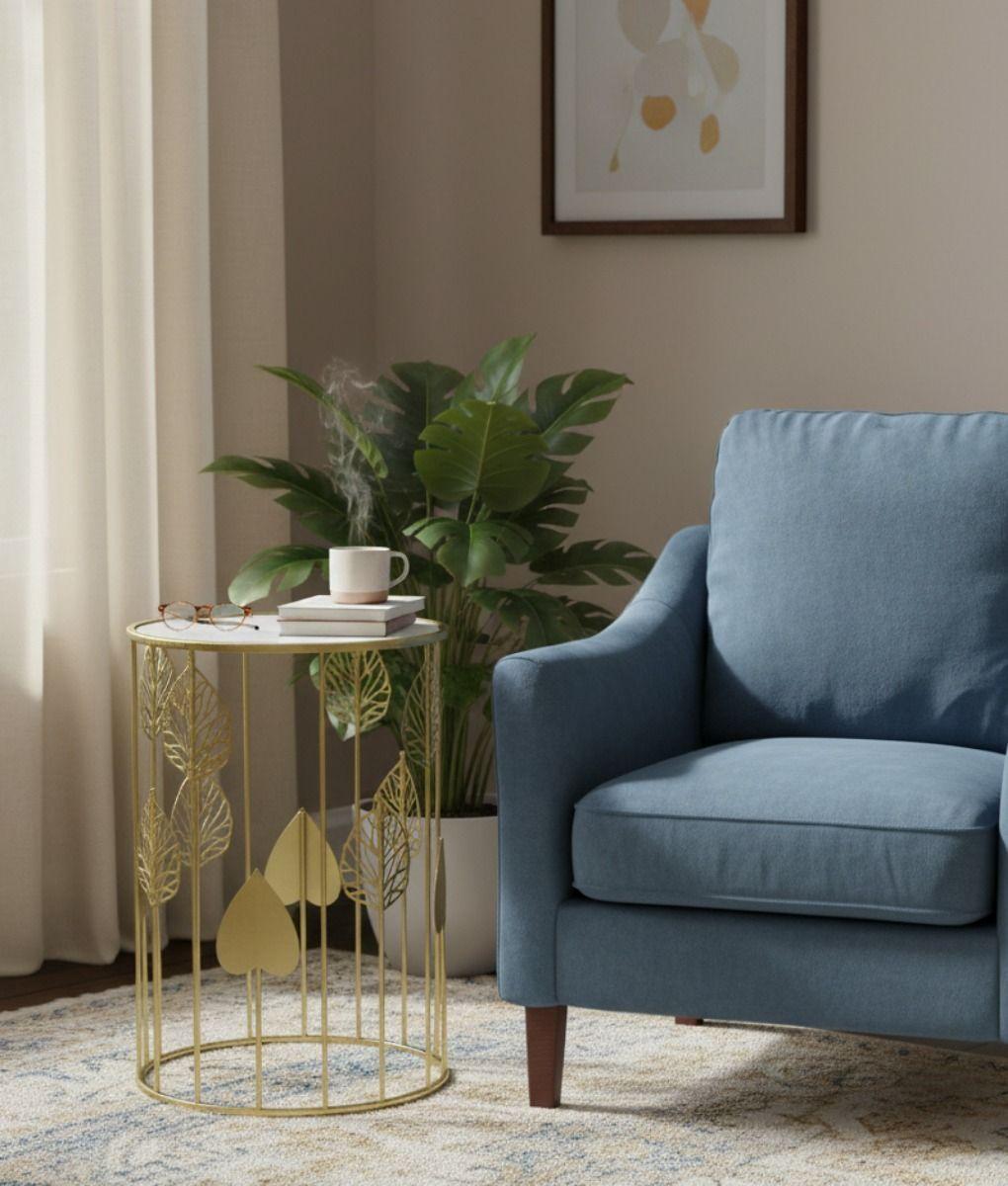 Set 2 Mesa Centro Auxiliar Diseño Botánico Decoración Jhn-5