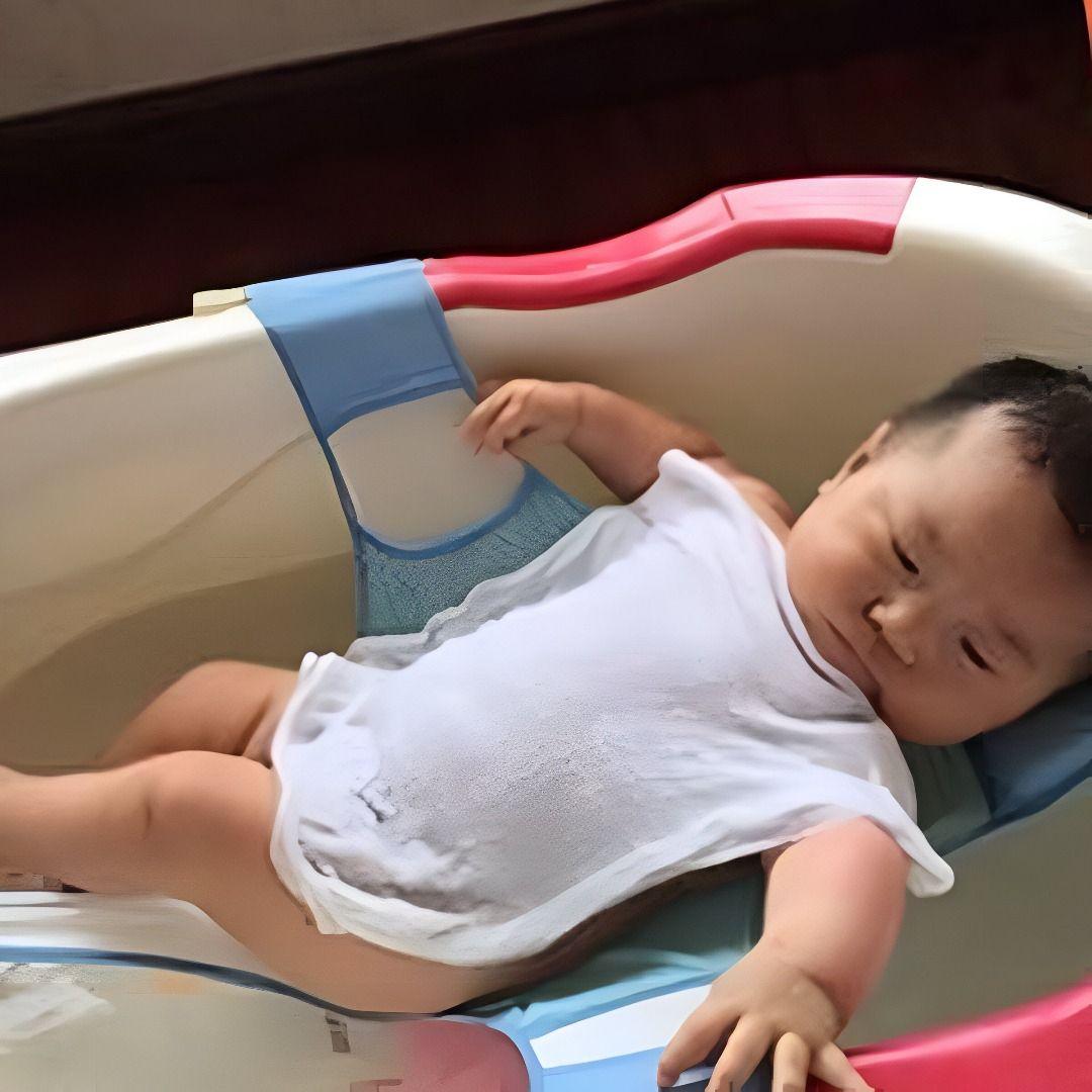 SET 2 ALMOHADILLA MALLA BAÑO ERGONOMICO SOPORTE BEBE LAU-3