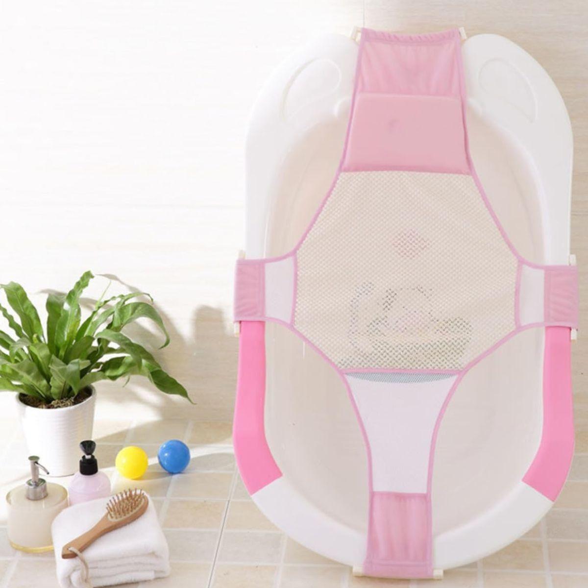 SET 2 ALMOHADILLA MALLA BAÑO ERGONOMICO SOPORTE BEBE LAU-6