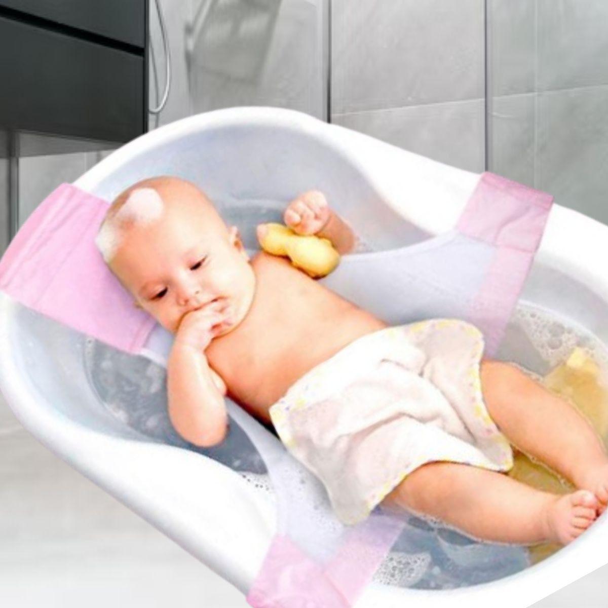 SET 2 ALMOHADILLA MALLA BAÑO ERGONOMICO SOPORTE BEBE LAU-8