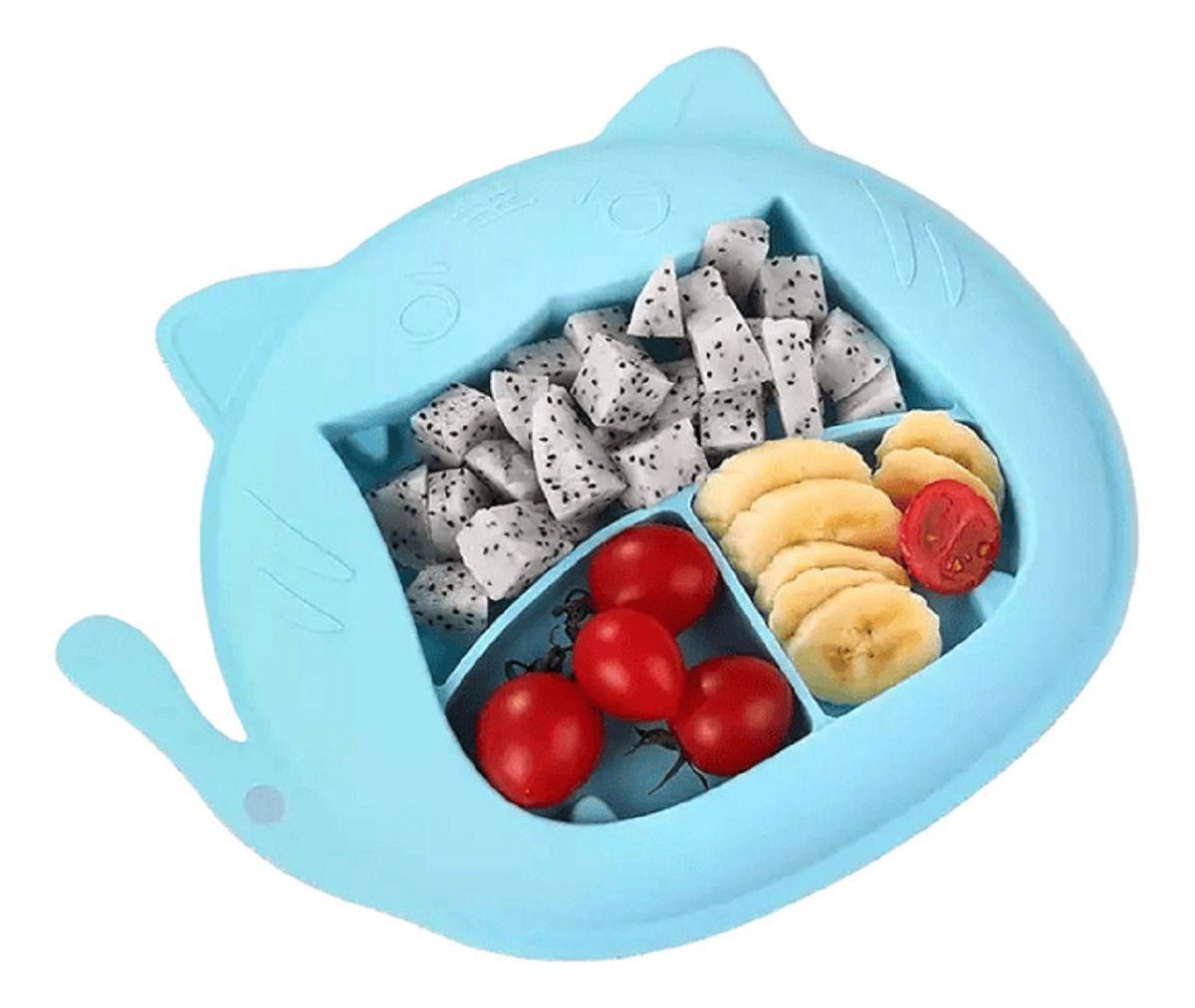 Set 3 Platos Silicona Diseño Tigre Niños Bebes Lau-8