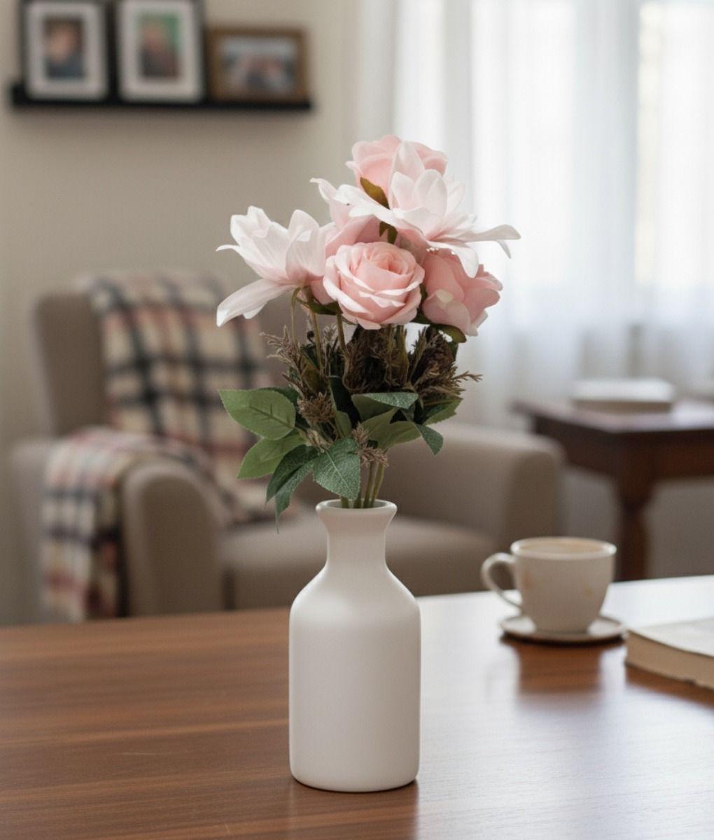 Set 3 Arreglo Flores Artificiales Ramo Atemporal Adorno Jhn-7