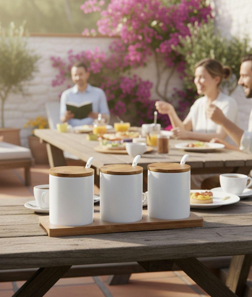 Set 3 Frascos Almacenamiento Minimalista Funcional Jhn-2