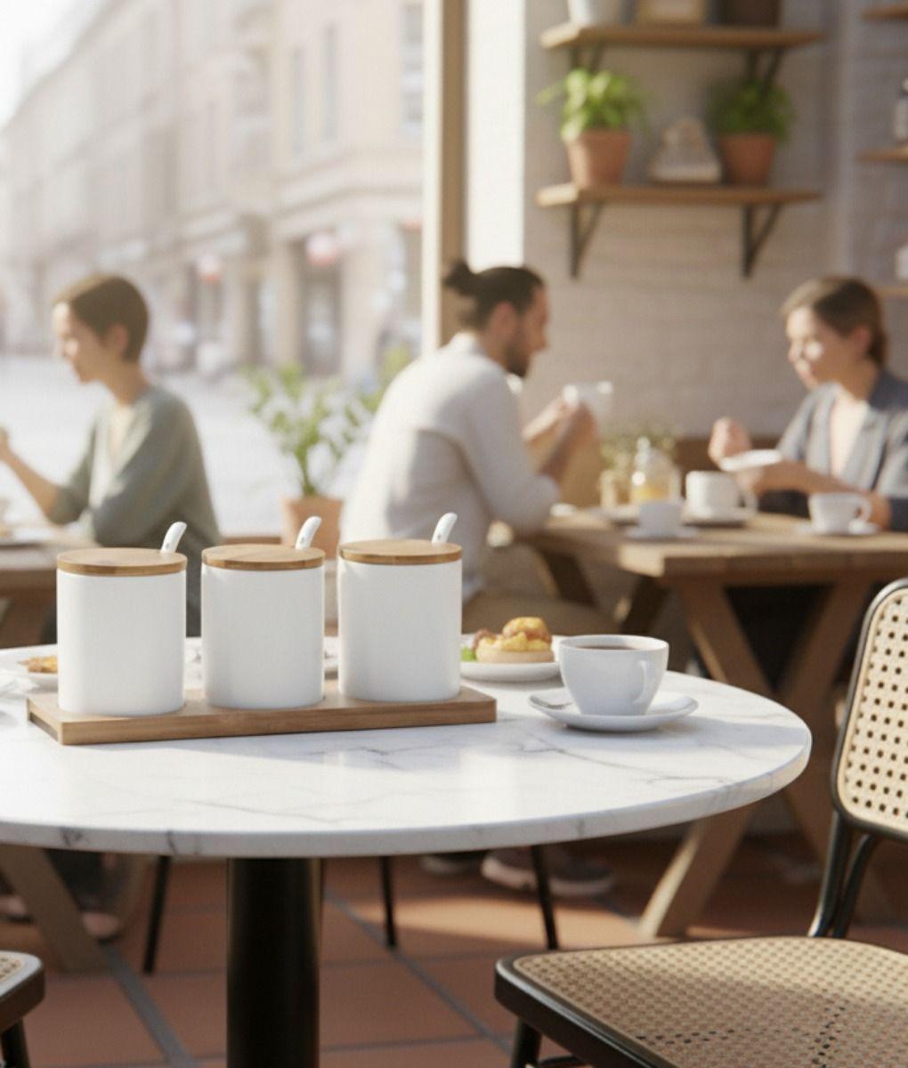 Set 3 Frascos Almacenamiento Minimalista Funcional Jhn-3