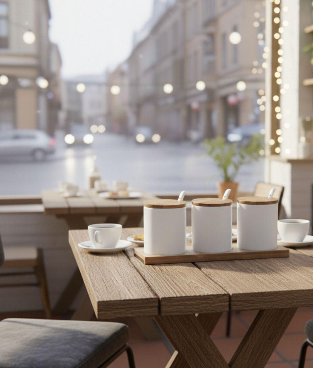 Set 3 Frascos Almacenamiento Minimalista Funcional Jhn-6