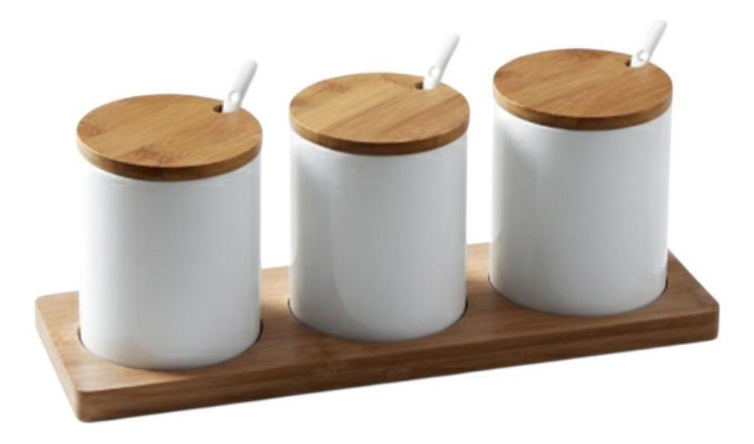 Set 3 Frascos Almacenamiento Minimalista Funcional Jhn-9