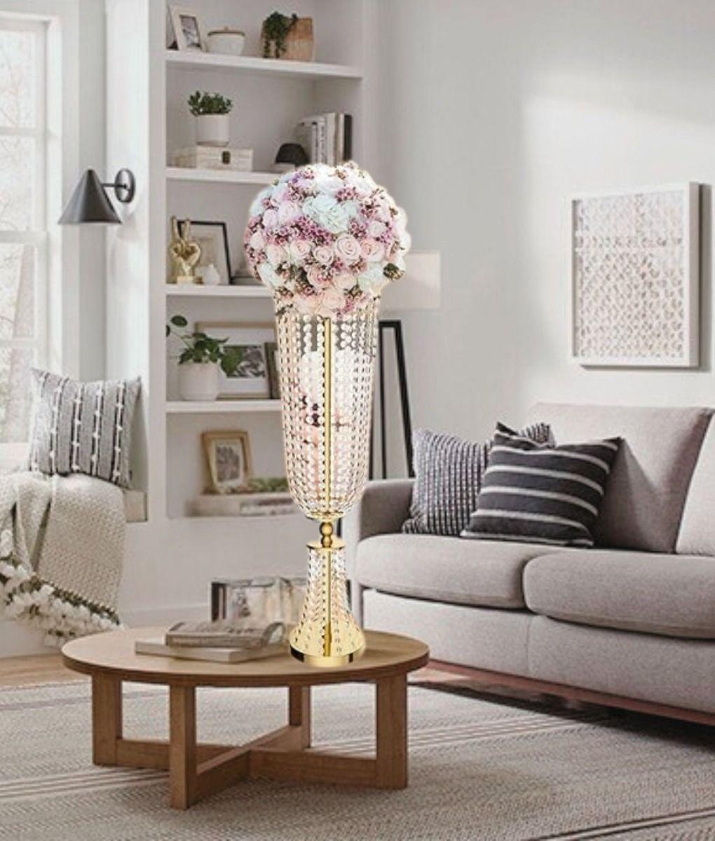 Florero Decorativo Centro Mesa Alto Soporte Flores 102cm Jhn-9