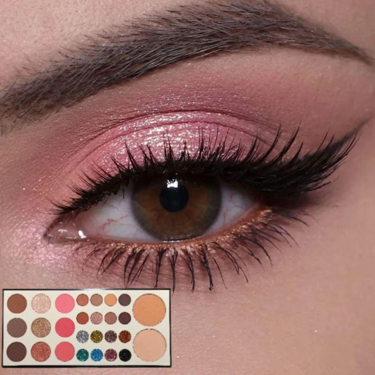 Paleta Maquillaje Ojos Rostro Sombras Iluminador Polvo ALJ-4