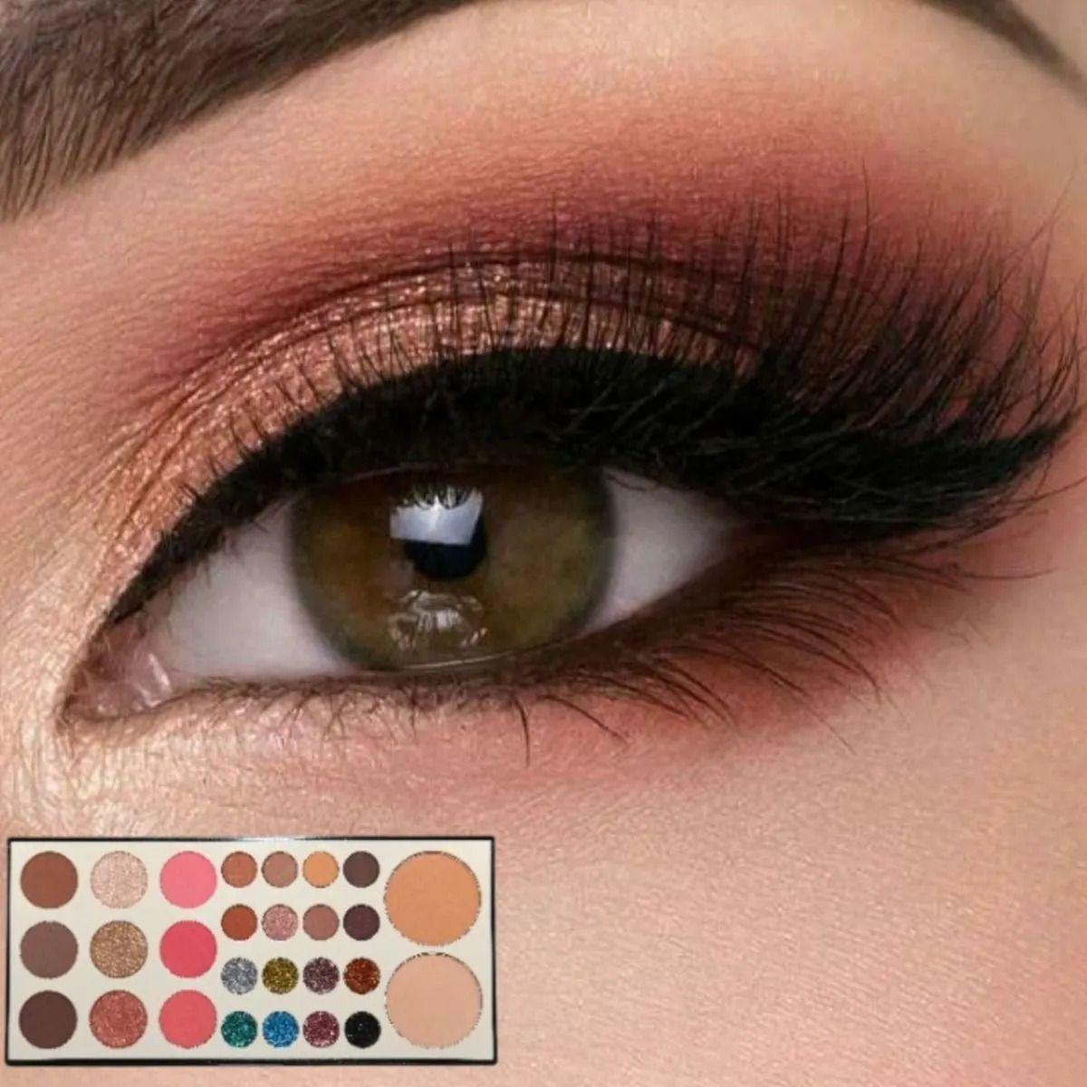 Paleta Maquillaje Ojos Rostro Sombras Iluminador Polvo ALJ-5