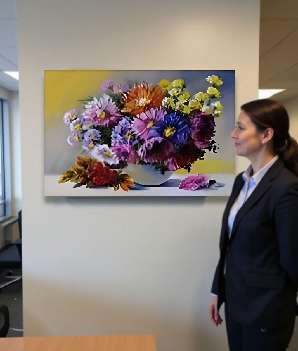 Cuadro Decorativo Arreglo Floral Equilibrio Hogar Jhn-2