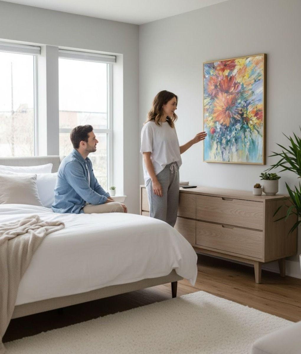 Cuadro Decorativo Floral Abstracto Adorno Hogar Pared Jhn-3