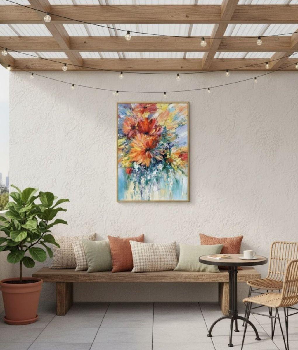 Cuadro Decorativo Floral Abstracto Adorno Hogar Pared Jhn-8