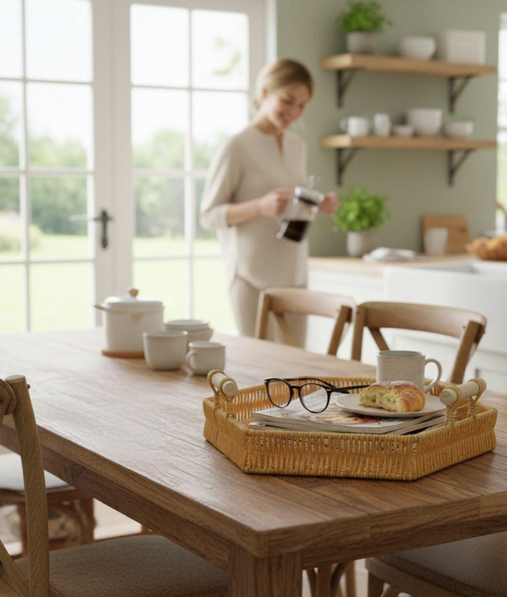 Set 3 Canastos Decorativos Cestas Apilables Naturales Jhn-3