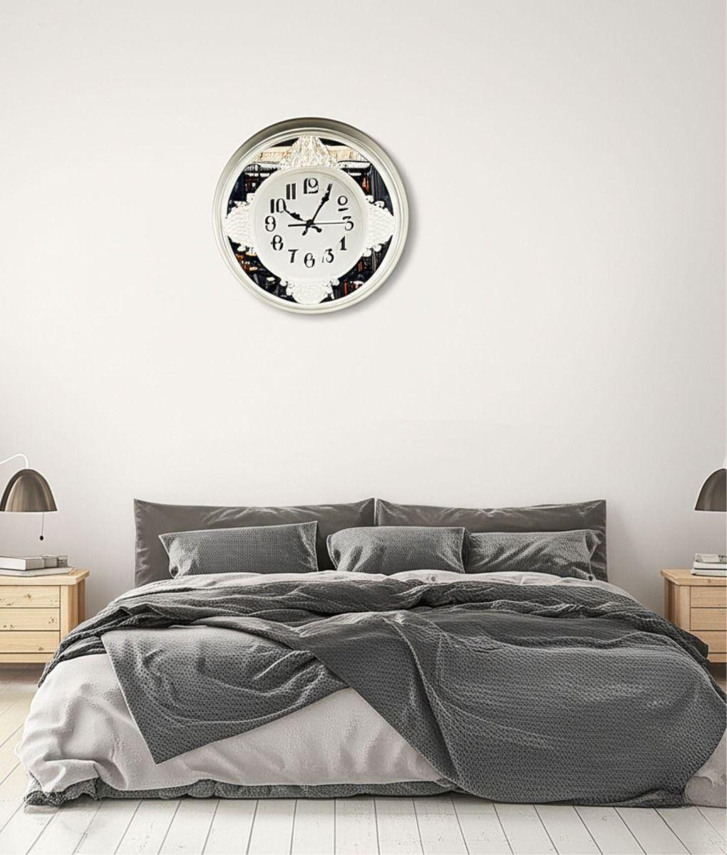 Reloj Pared Decorativo Vintage Espejo Barroco Redondo Jhn-4