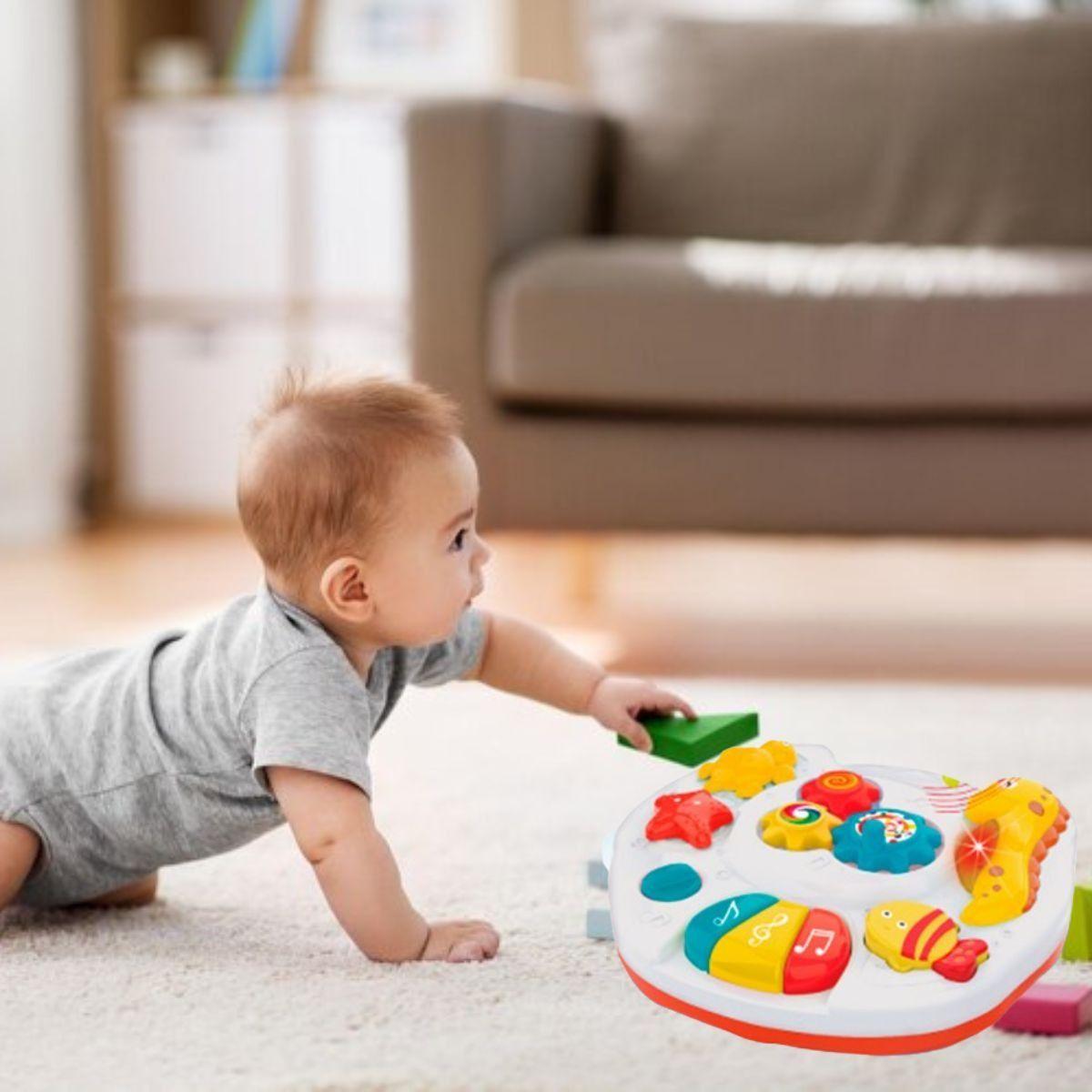 JUGUETE PARA BEBE 2 EN 1 MUSICAL MESA ACTIVIDADES LAU-3