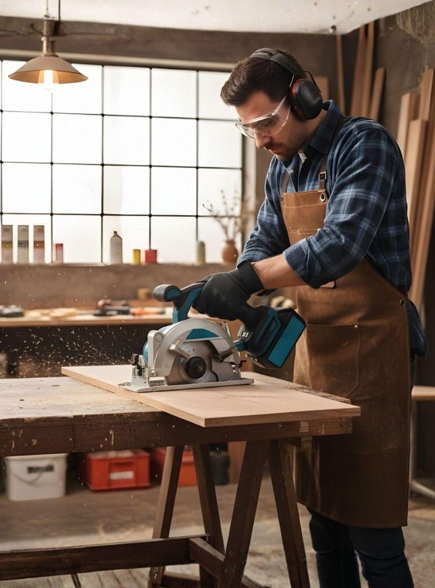 Sierra Circular Inalámbrica Diseño Ergonómico Compacto Jhn-9