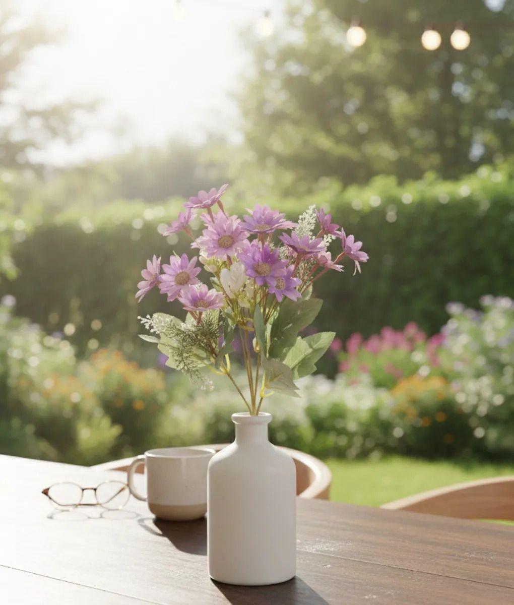 Set 5 Ramo Flores Silvestres Artificiales Decorativas Jhn-8