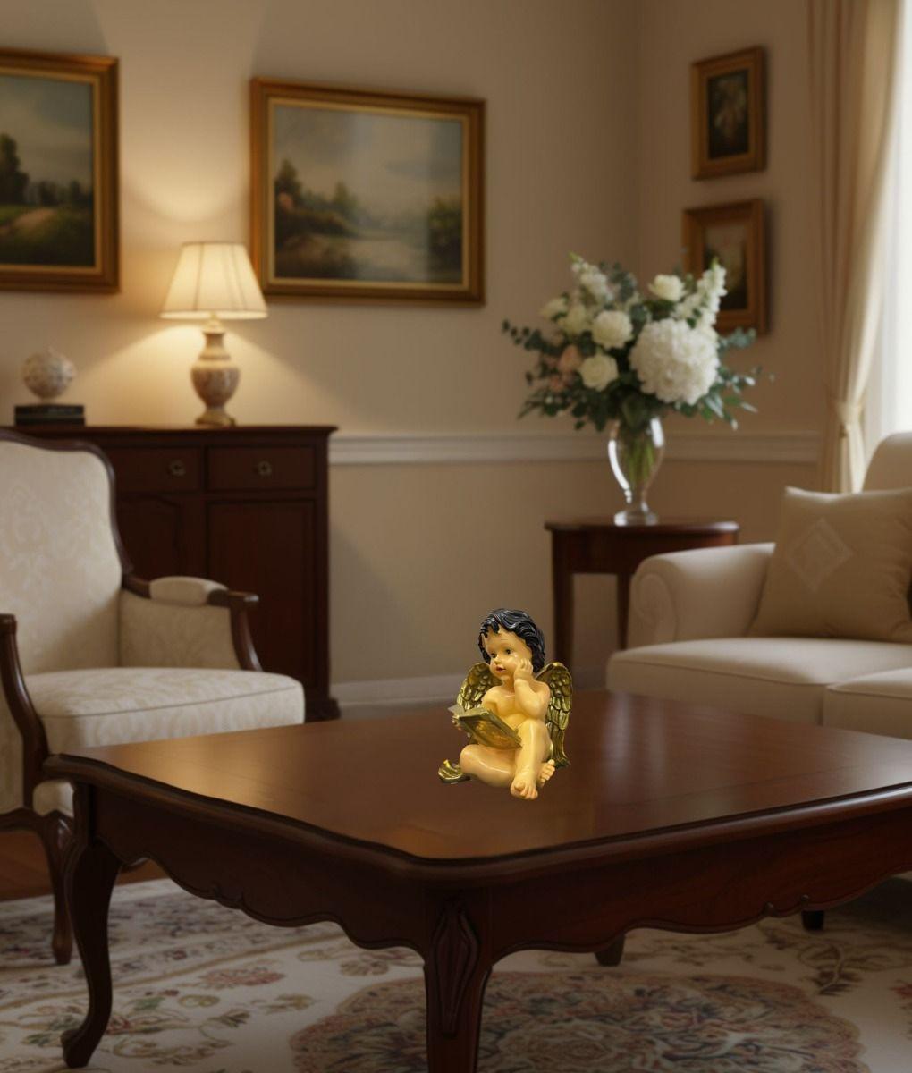 Figura Decorativo Estatua Ángel Sentado Adorno Hogar Jhn-9