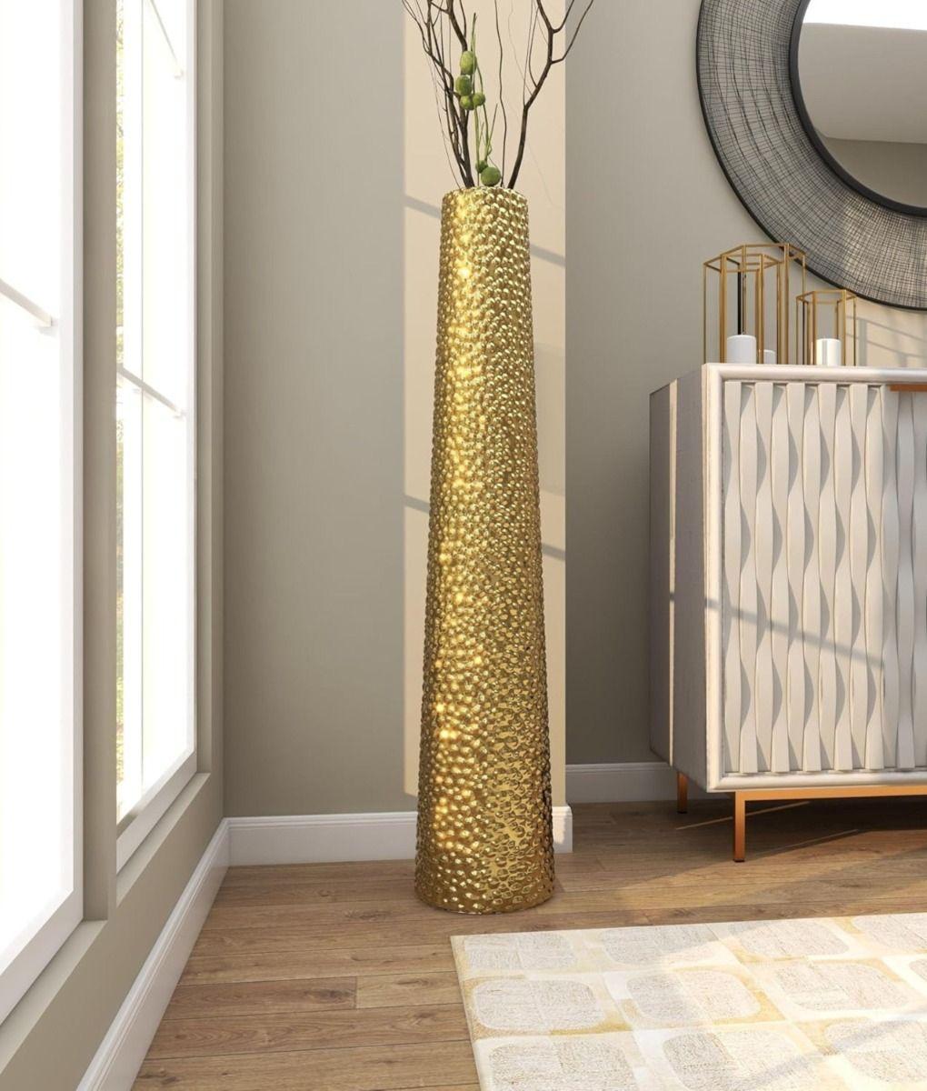 Florero Jarrón Decorativo Alto Piso Textura Hogar Jhn-7