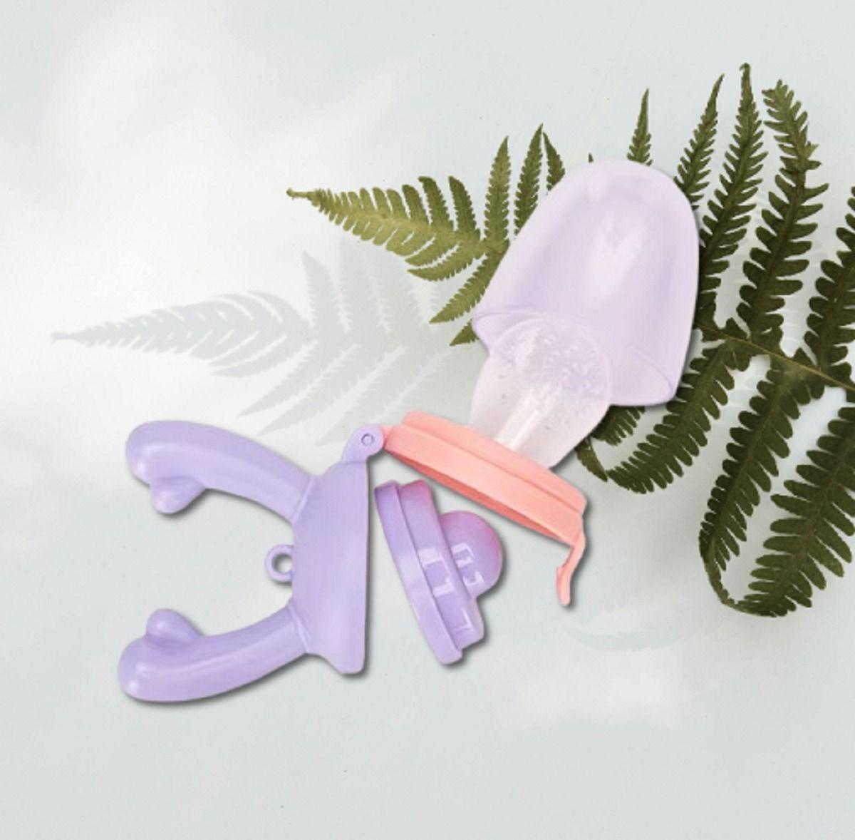 Set 4 Chupete Alimentador Frutas Silicona Mordedor Bebes Lau-2