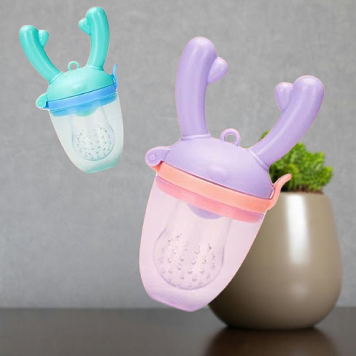 Set 4 Chupete Alimentador Frutas Silicona Mordedor Bebes Lau-5