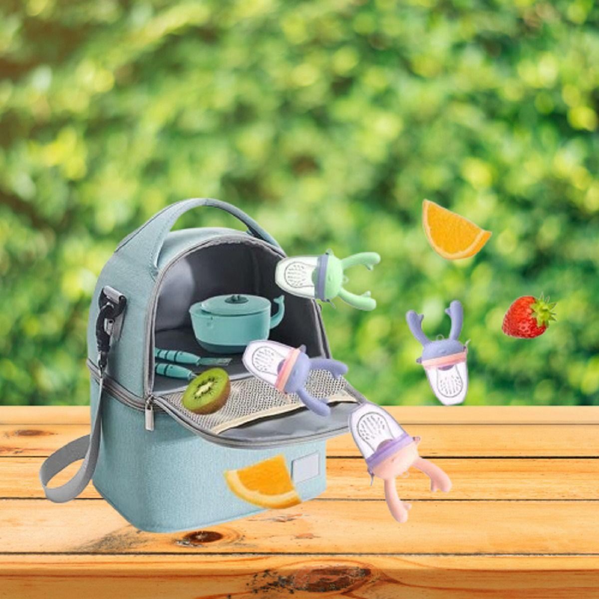 Set 4 Chupete Alimentador Frutas Silicona Mordedor Bebes Lau-7