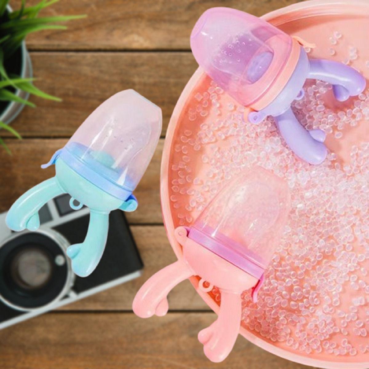 Set 4 Chupete Alimentador Frutas Silicona Mordedor Bebes Lau-8