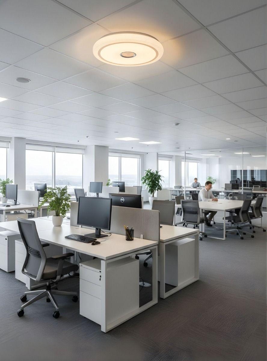 Lámpara Techo Decorativa Plafón Circular Diseño Anillos Jhn-9