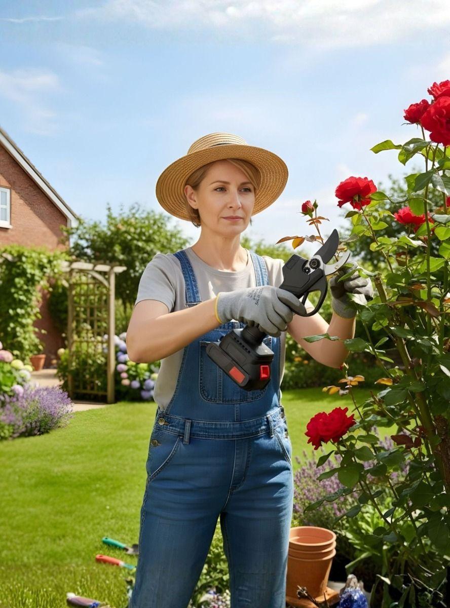 Kit Jardinería Mini Motosierra Pequeña Tijera Podar Jhn-2