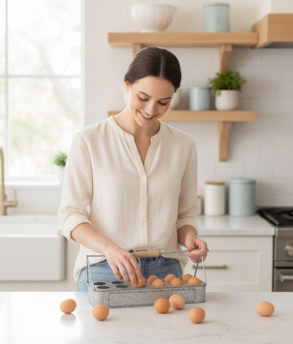 Huevera Porta Huevos Hogar Bandeja Organizador Cocina Jhn-4
