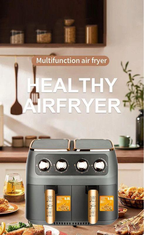 Freidora Aire Doble Canasta Capacidad 12L Cocina Lau-4