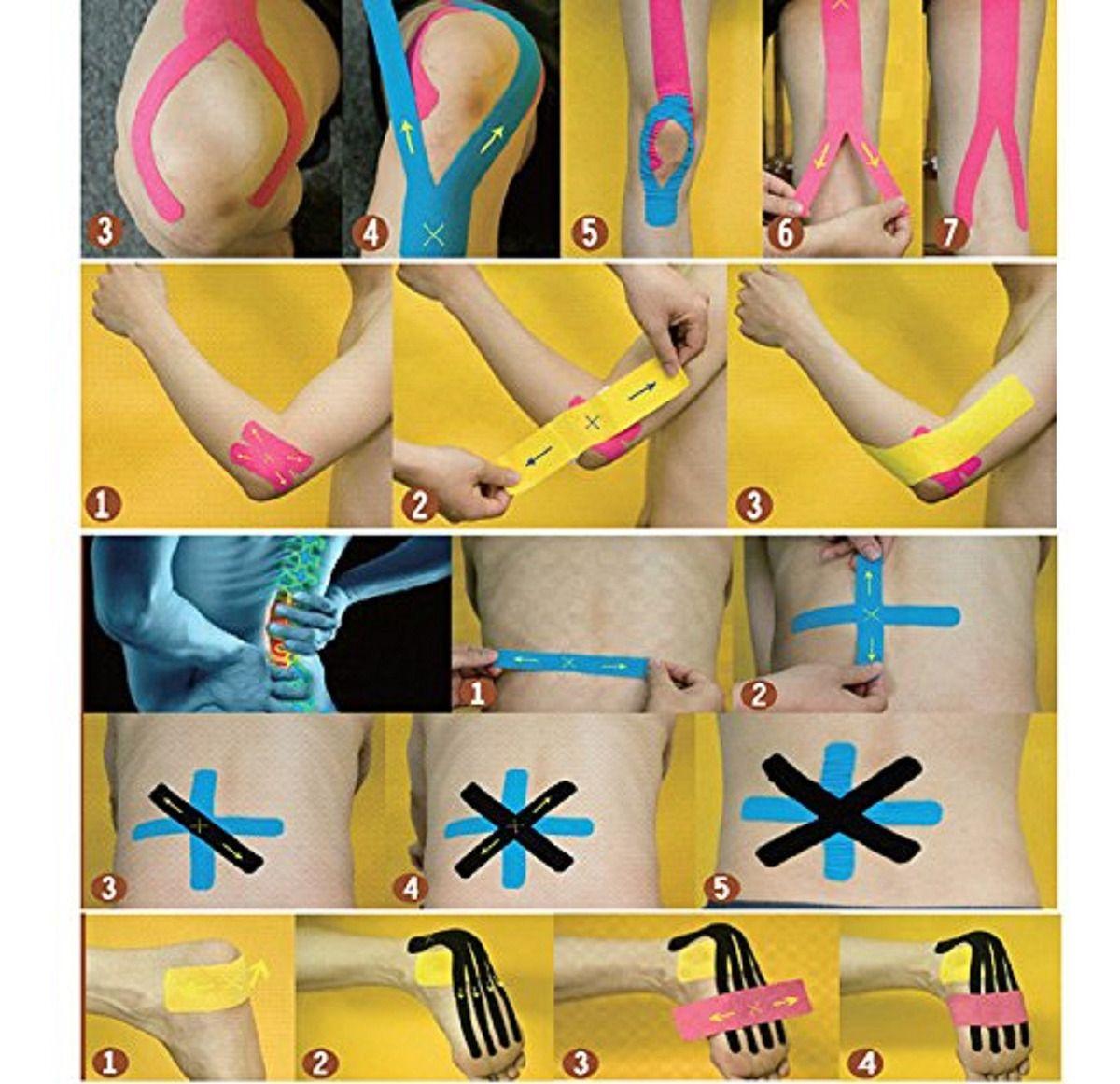 Set 3 Cintas Vendas Tape Kinesiológica Adhesivo Muscular Lau-6
