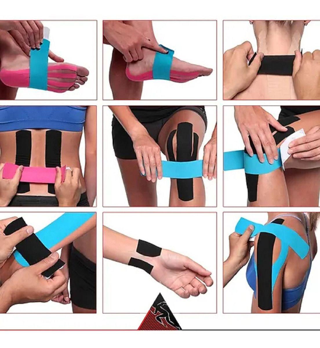 Set 3 Cintas Vendas Tape Kinesiológica Adhesivo Muscular Lau-8