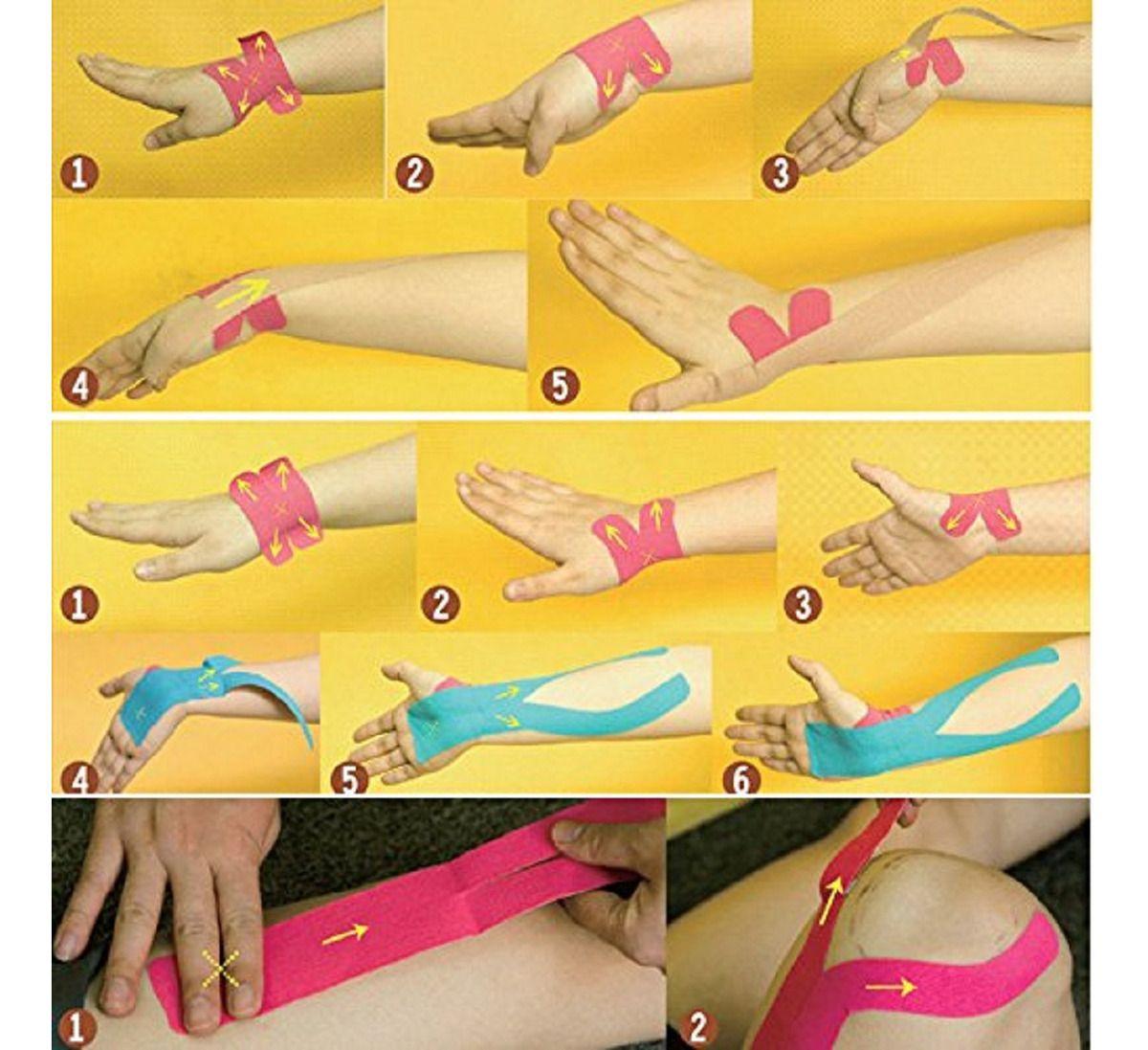 Set 3 Cintas Vendas Tape Kinesiológica Adhesivo Muscular Lau-9