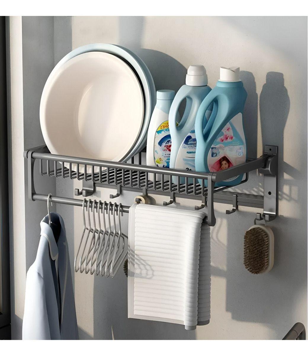 Toallero Baño 20 Pulgadas Doble Plegable Barra Toalla Jhn-5